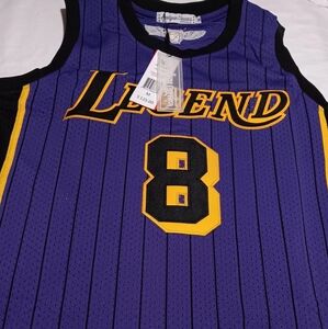 Purple and Yellow Legend Jersey  Kobe bryant jersey Headgear classics size M